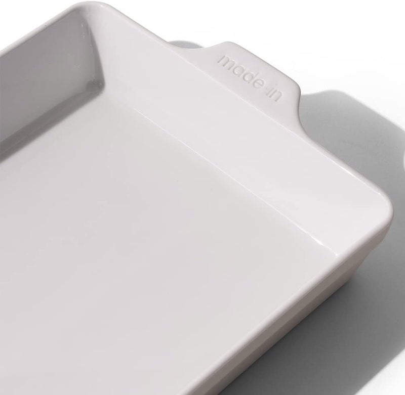 Madein Cookware - Rectangular Baking Dish - White - Hand Crafted Porcelain - Professional Bakeware - France - Image 2